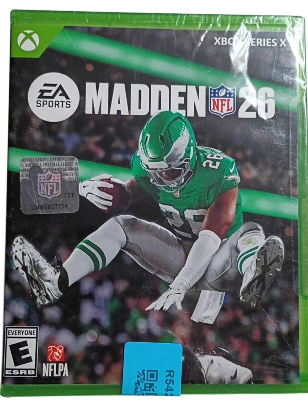 Ea Sports Madden NFL 26 Xbox Series X Video Game Case Disc Green 2025